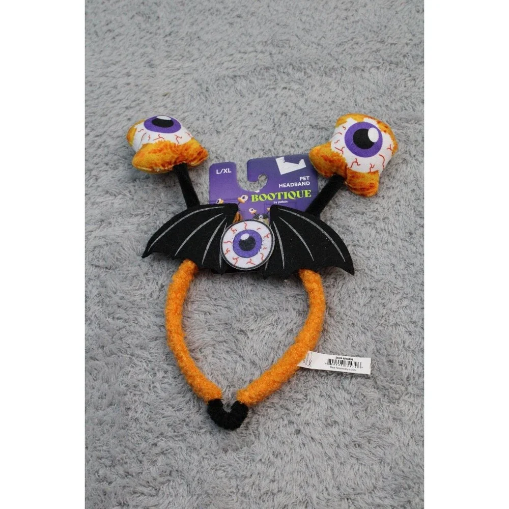 Bootique Halloween Eyeball Pet Headband Dog Costume L/XL Spooky